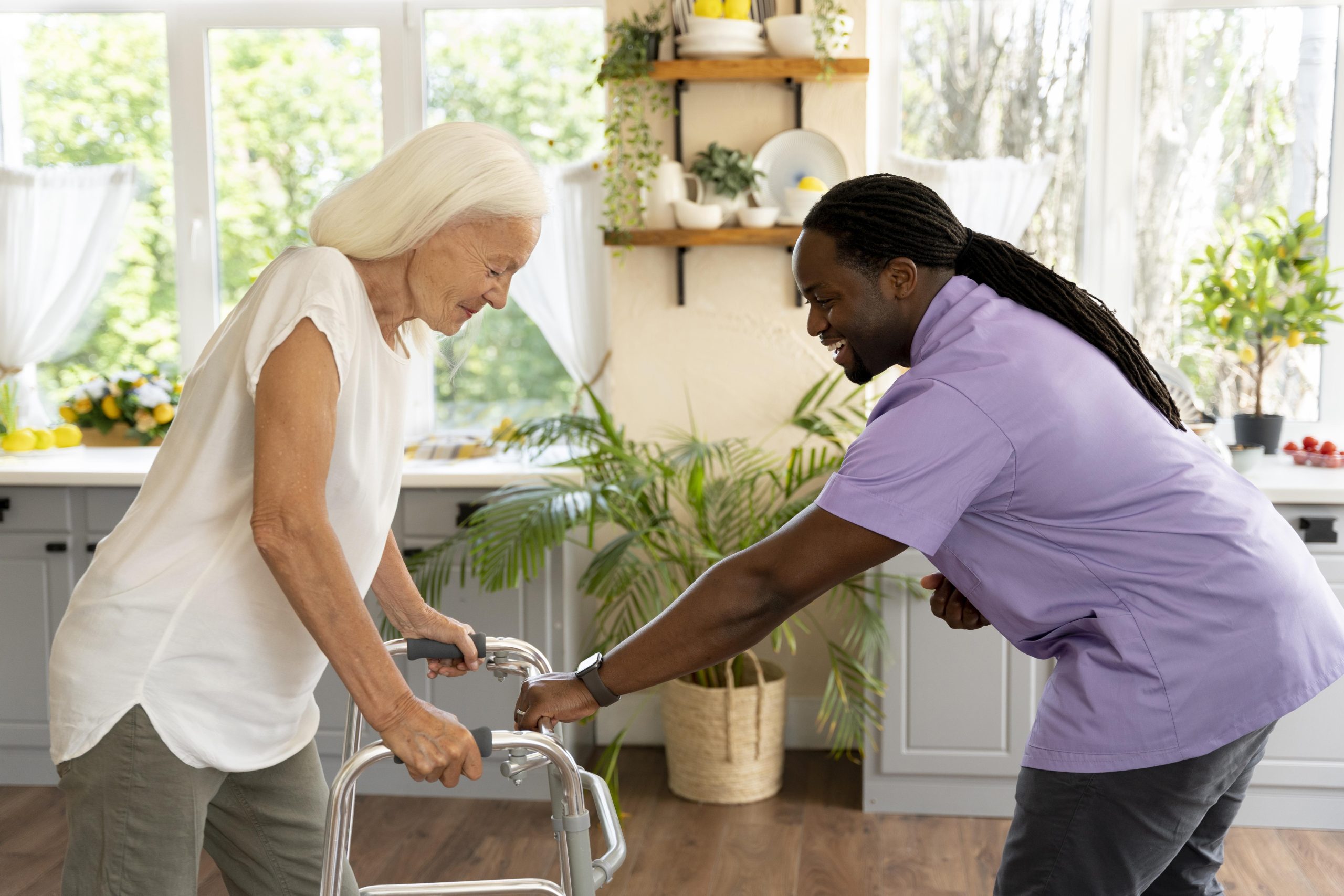 male-social-worker-taking-care-old-woman